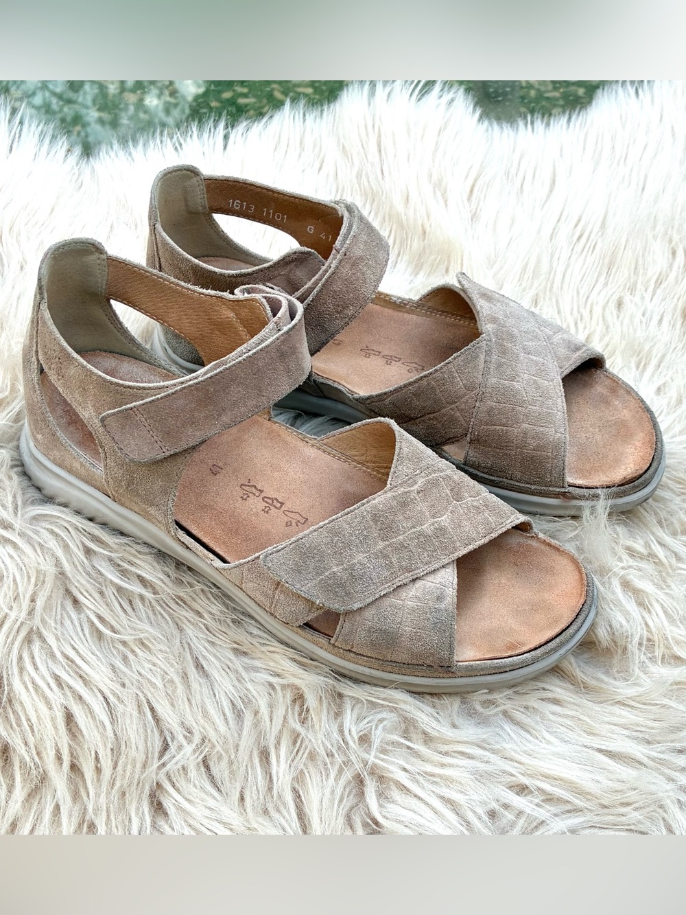 Hartjes Pop Suede Sandals S 41, 10 US